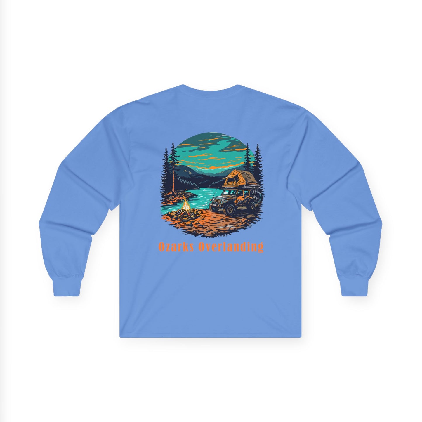 Ozarks Overlanding Long Sleeve Tee | Outdoor Adventure Shirt | Gift for Nature Lovers | Camping Apparel | Travel Tee | Unisex Long Sleeve
