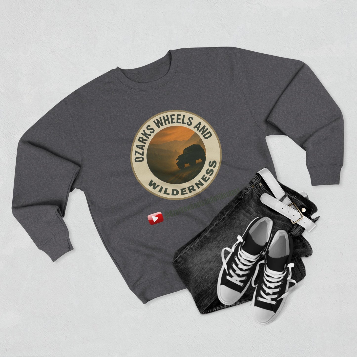 Ozarks Wheels and Wilderness Unisex Crewneck Sweatshirt | Adventure Apparel, Outdoorsy Gift, Cozy Layer, Nature Lover's Hoodie, Unique [...]