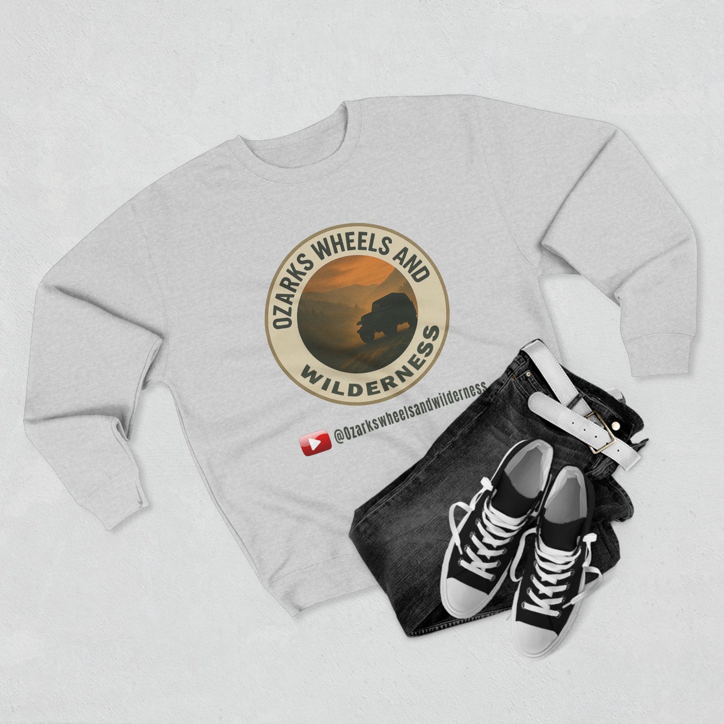 Ozarks Wheels and Wilderness Unisex Crewneck Sweatshirt | Adventure Apparel, Outdoorsy Gift, Cozy Layer, Nature Lover's Hoodie, Unique [...]