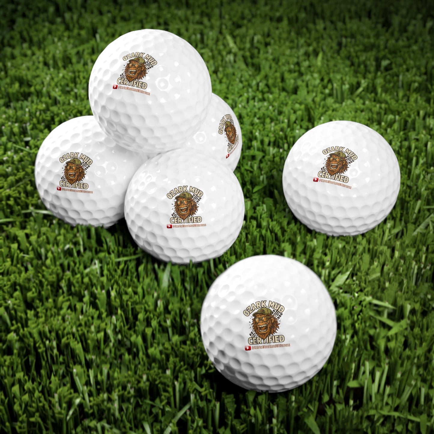 Ozark Mud Certified Golf Balls, 6pcs