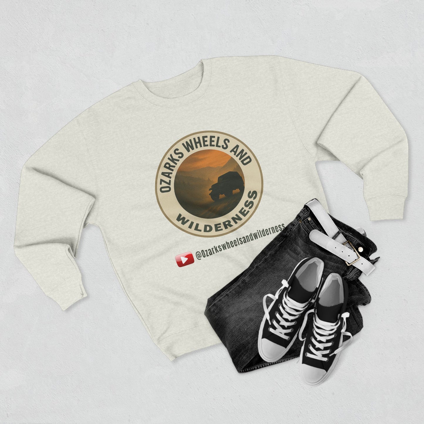 Ozarks Wheels and Wilderness Unisex Crewneck Sweatshirt | Adventure Apparel, Outdoorsy Gift, Cozy Layer, Nature Lover's Hoodie, Unique [...]