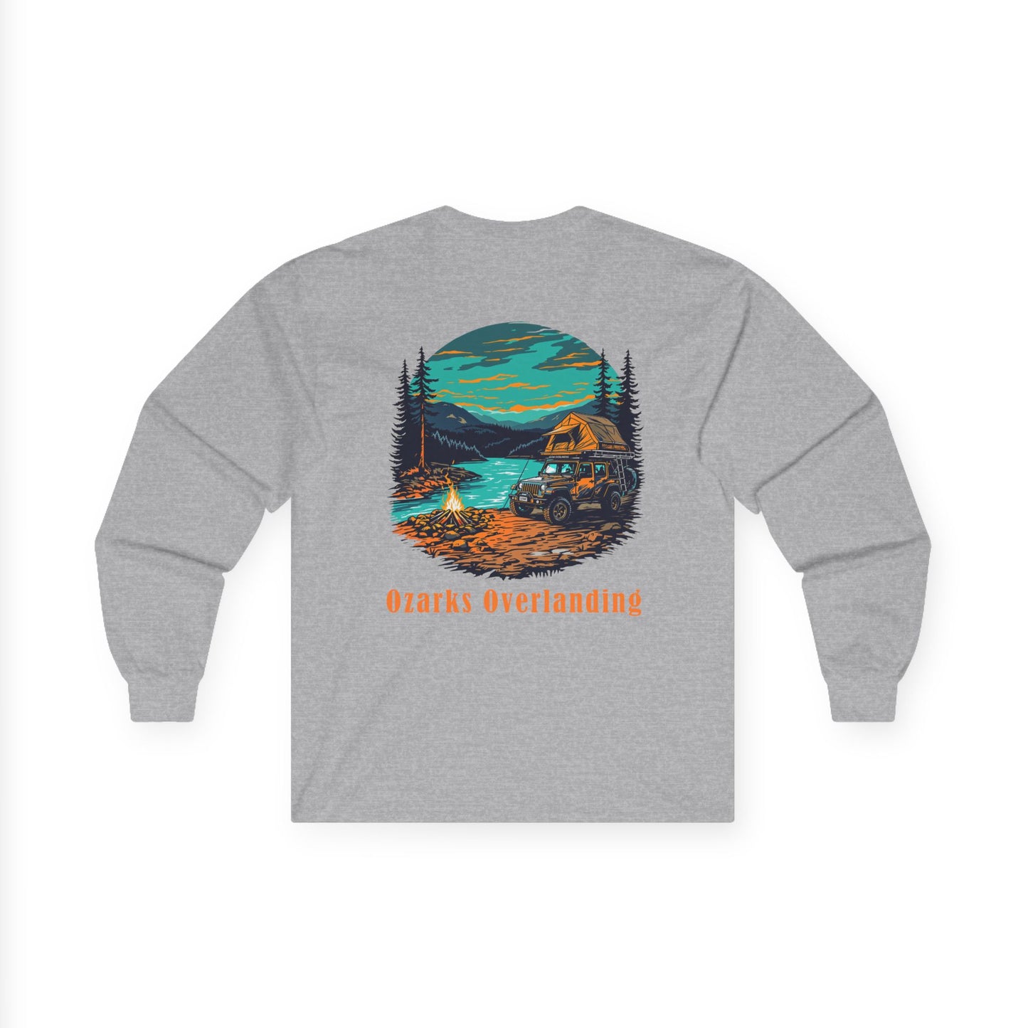 Ozarks Overlanding Long Sleeve Tee | Outdoor Adventure Shirt | Gift for Nature Lovers | Camping Apparel | Travel Tee | Unisex Long Sleeve