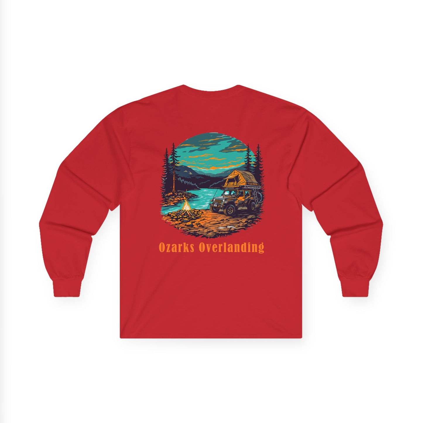 Ozarks Overlanding Long Sleeve Tee | Outdoor Adventure Shirt | Gift for Nature Lovers | Camping Apparel | Travel Tee | Unisex Long Sleeve