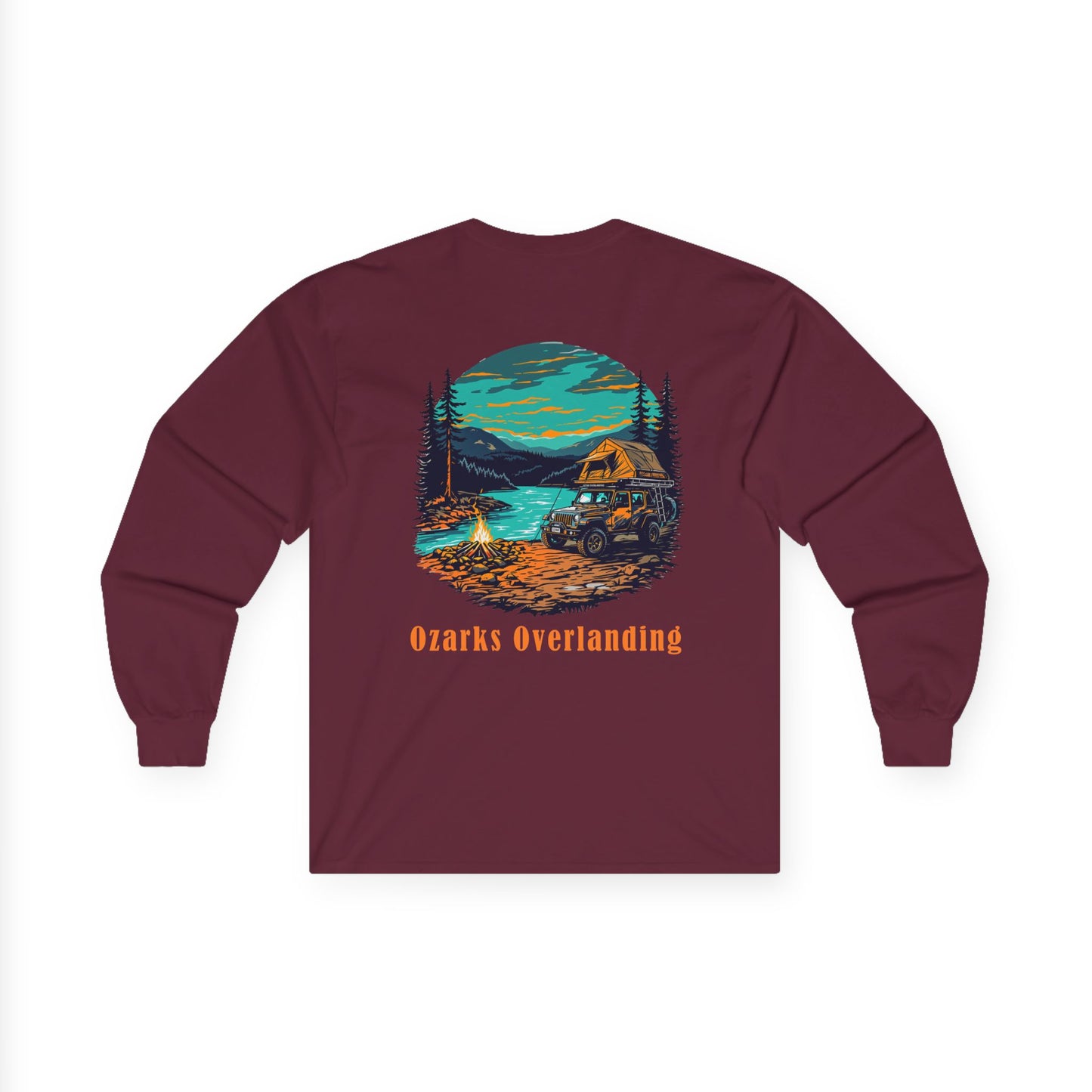 Ozarks Overlanding Long Sleeve Tee | Outdoor Adventure Shirt | Gift for Nature Lovers | Camping Apparel | Travel Tee | Unisex Long Sleeve