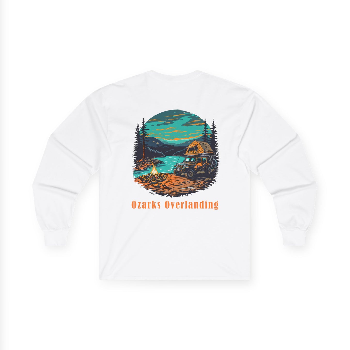 Ozarks Overlanding Long Sleeve Tee | Outdoor Adventure Shirt | Gift for Nature Lovers | Camping Apparel | Travel Tee | Unisex Long Sleeve